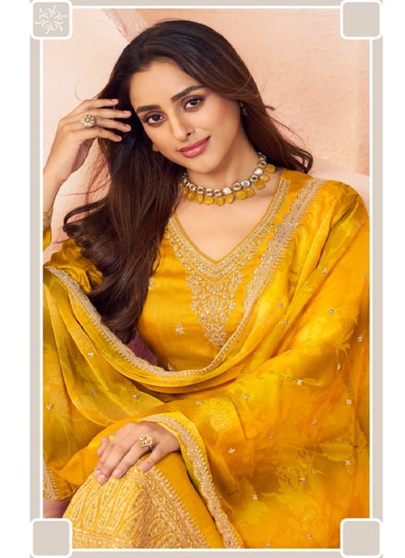Falak By Vinay Kuleesh Moga Silk Embroidery Salwar Kameez Wholesale Price In Surat